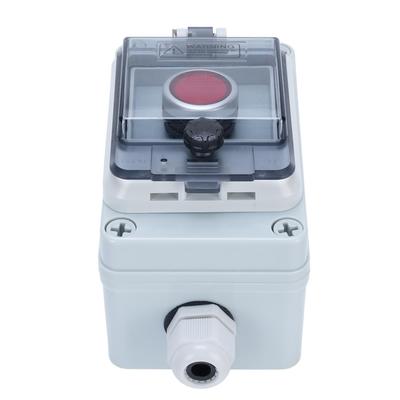 Caja Exterior Impermeable con Interruptor de Botón IP67 Rojo Parada de Emergencia Prevenir Funcionamiento Erróneo con Protección