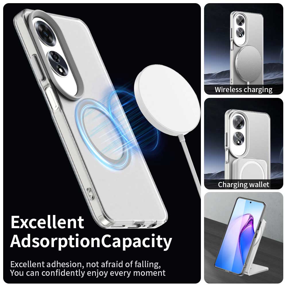 For OPPO A60   Slim Dropproof Shockproof Anti-Fingerprint Magnetic Matte Phone Case