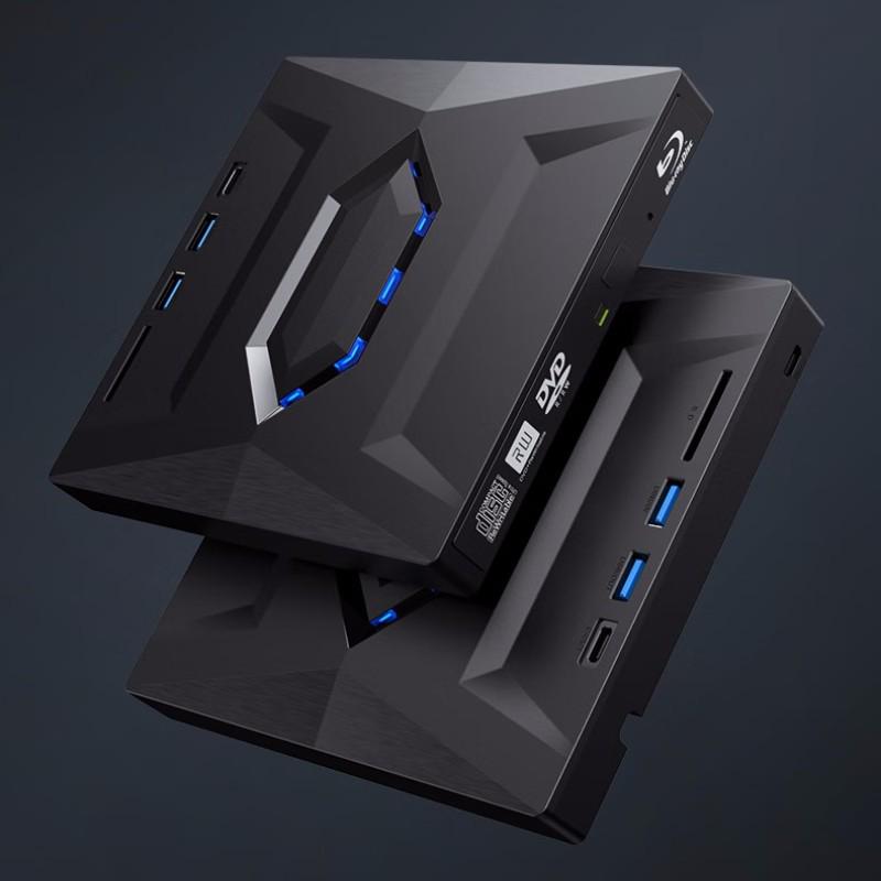 USB/TYPE 4-in-1 4K Blu-ray Combo Player and External Optical Drive