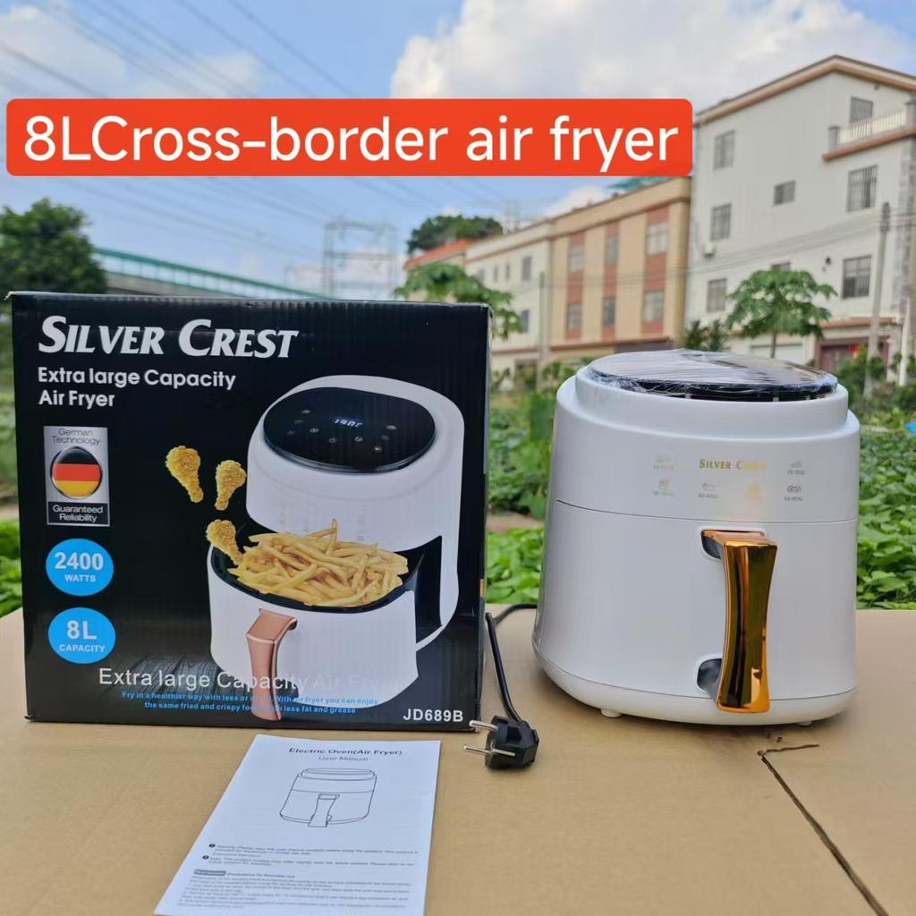 8L Air Fryer Çok Fonksiyonlu Akıllı Dokunmatik Ekranlı Air Fryer, Büyük Kapasiteli Elektrikli Fritöz Fırın Patates Kızartma Makinesi