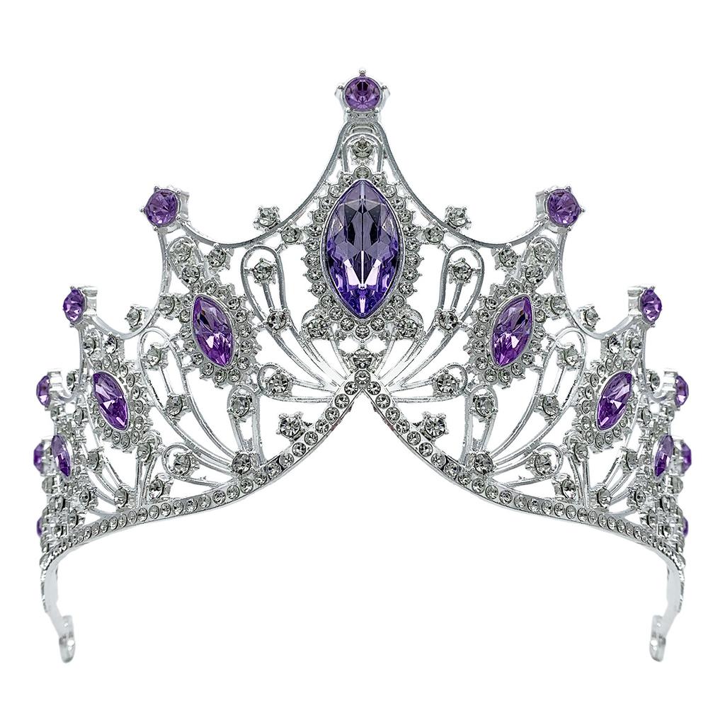 Bridal Crown Headdress Baroque Luxury Atmospheric Alloy Crown Party Princess Formal Dress Accessories