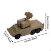 4x 1:144 Scale Armored Vehicles Truck Model Building Models Craft Puzzle Toy for Display