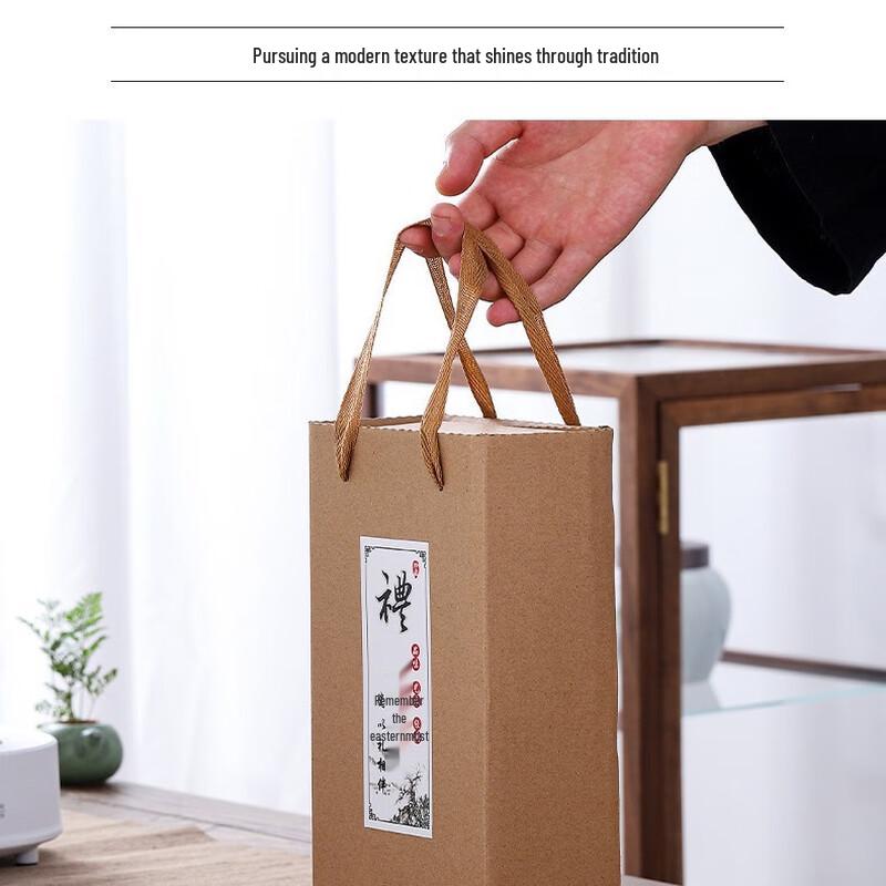 Kiln-Glazed Tenmoku Ceramic Tea Set (1 Pot, 6 Cups)