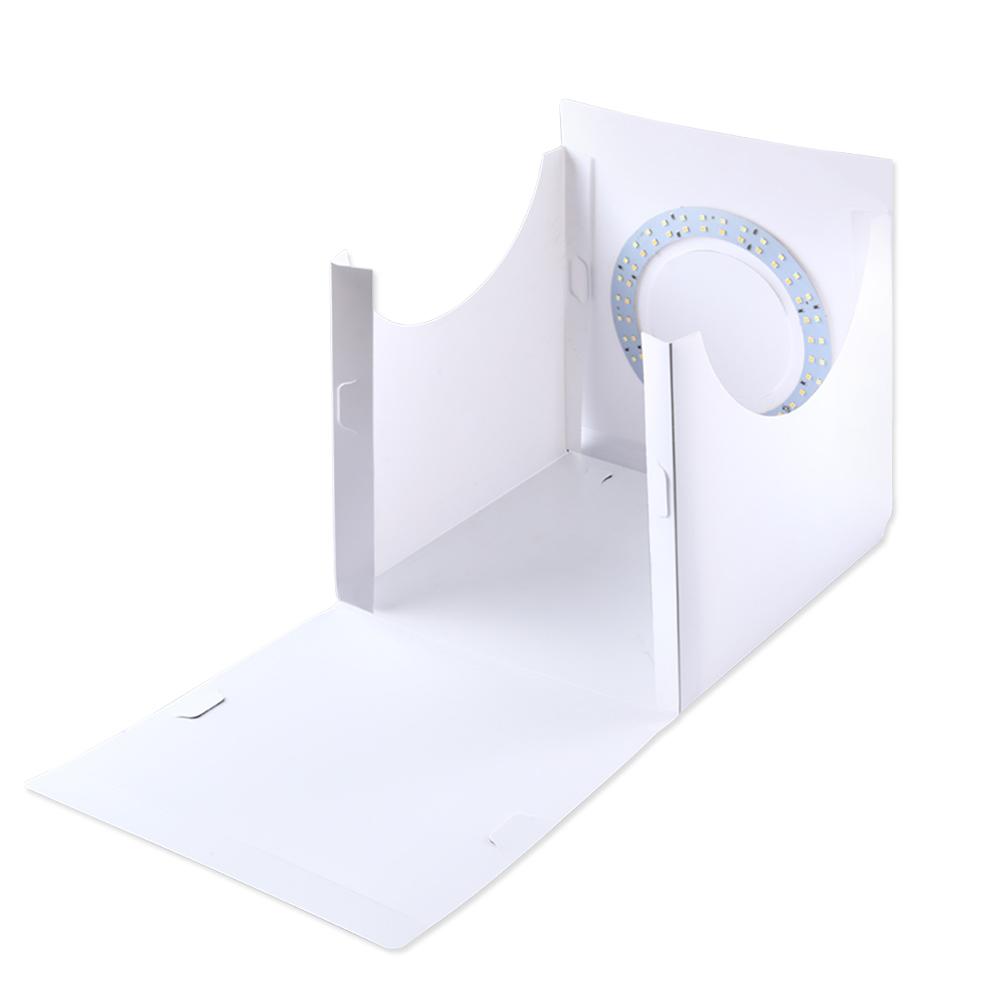 PULUZ Mini Klapp Leuchtkasten Fotografie Foto Studio LEDs Panel Licht Softbox Foto Hintergrund Kit