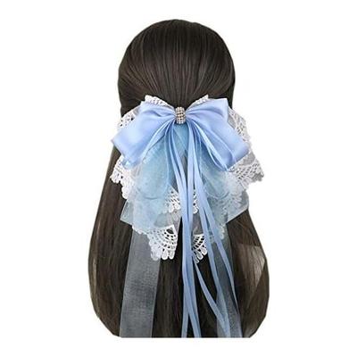 Barrette Clip Lace Hair Accessory Ribbon Super Cute Charm Mori Girl Gothic Lolita Princess Hairpin Tea Party Cute Bow Lolita Doll Ladies Girls Party
