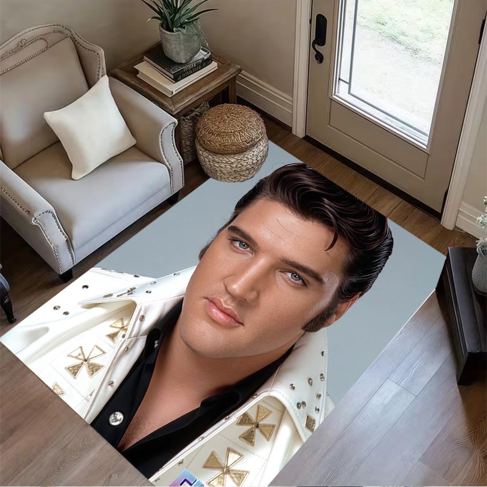 Elvis Presley Performance Floor Rug Office Rug Perfect for Game Room Playrooms Balcony Foyer Antislip Carpet Office home decor Best for Christmas