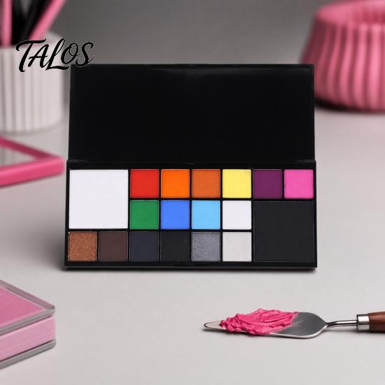 Rich Color Body Pigments Face Paint Oil Palette, Long Lasting High Coverage Professional Gradient Makeup Kit, for Halloween Cosplay Stage Performance