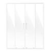 Semi-frameless Double Sliding Shower Door SGCC Tempered Glass 1/4" Chrome