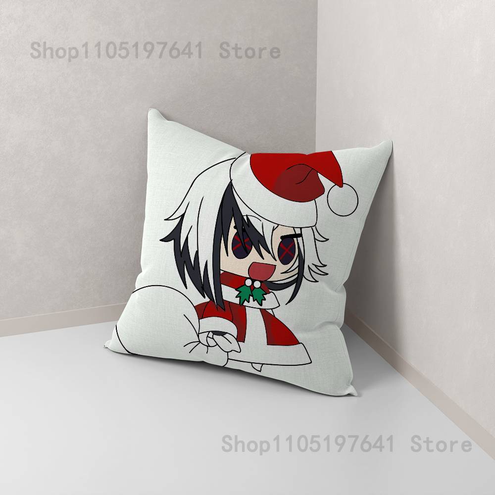 Game Anime A-Arlecchino Pillow Case For Sofa Decor Car Office Room Printing Cushion Cover Decorations and Protector