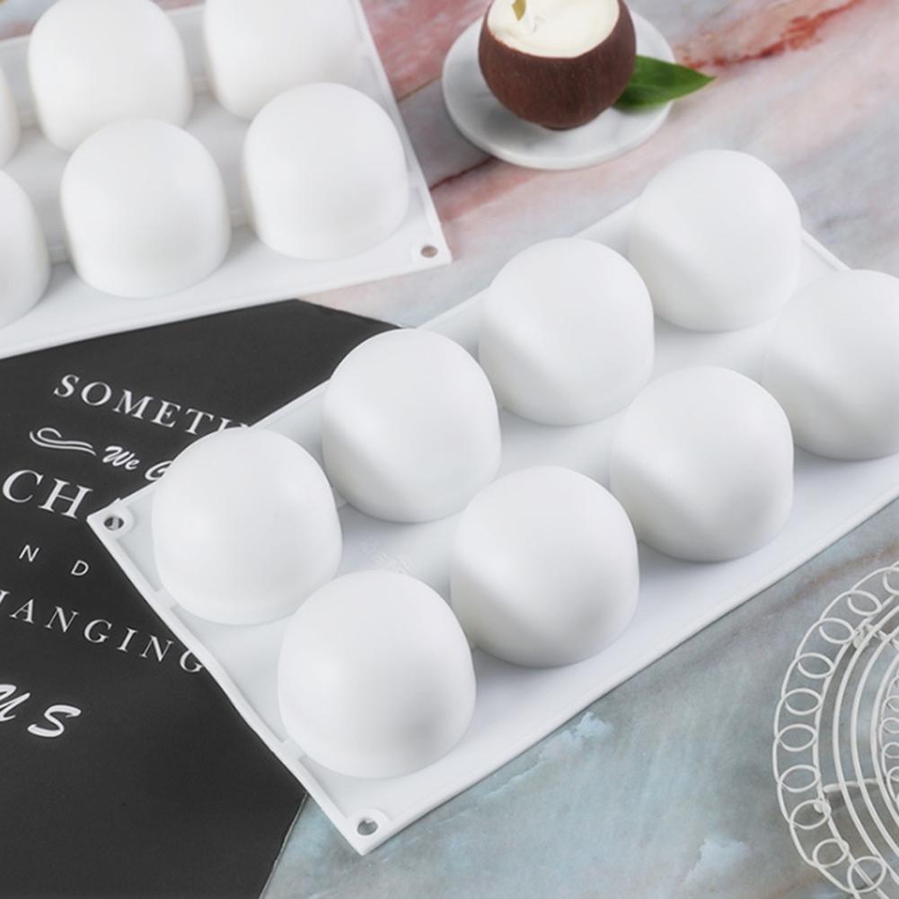 8 Holes Sphere Silicone Mold 3D Spherical Mousse Cake Mold Dessert Decoration Mold Cake Decoration Tools Cake Tools