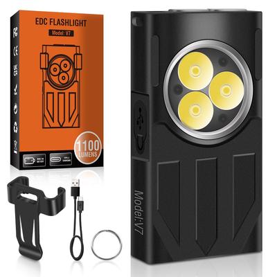 LED svítilna UniqueFire Ultra Multifunkční Vojenská Výkonná Nejsilnější Praktická USB dobíjecí LED 5 úrovní nastavení světla Vysoký jas