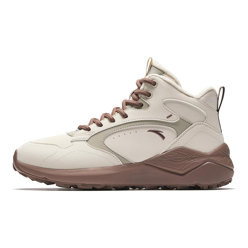 Anta Pedal Island Textile, Synthetic Leather Cushioning Slip Resistant Abrasion Resistant High top Casual Shoes Women's 922548922-1