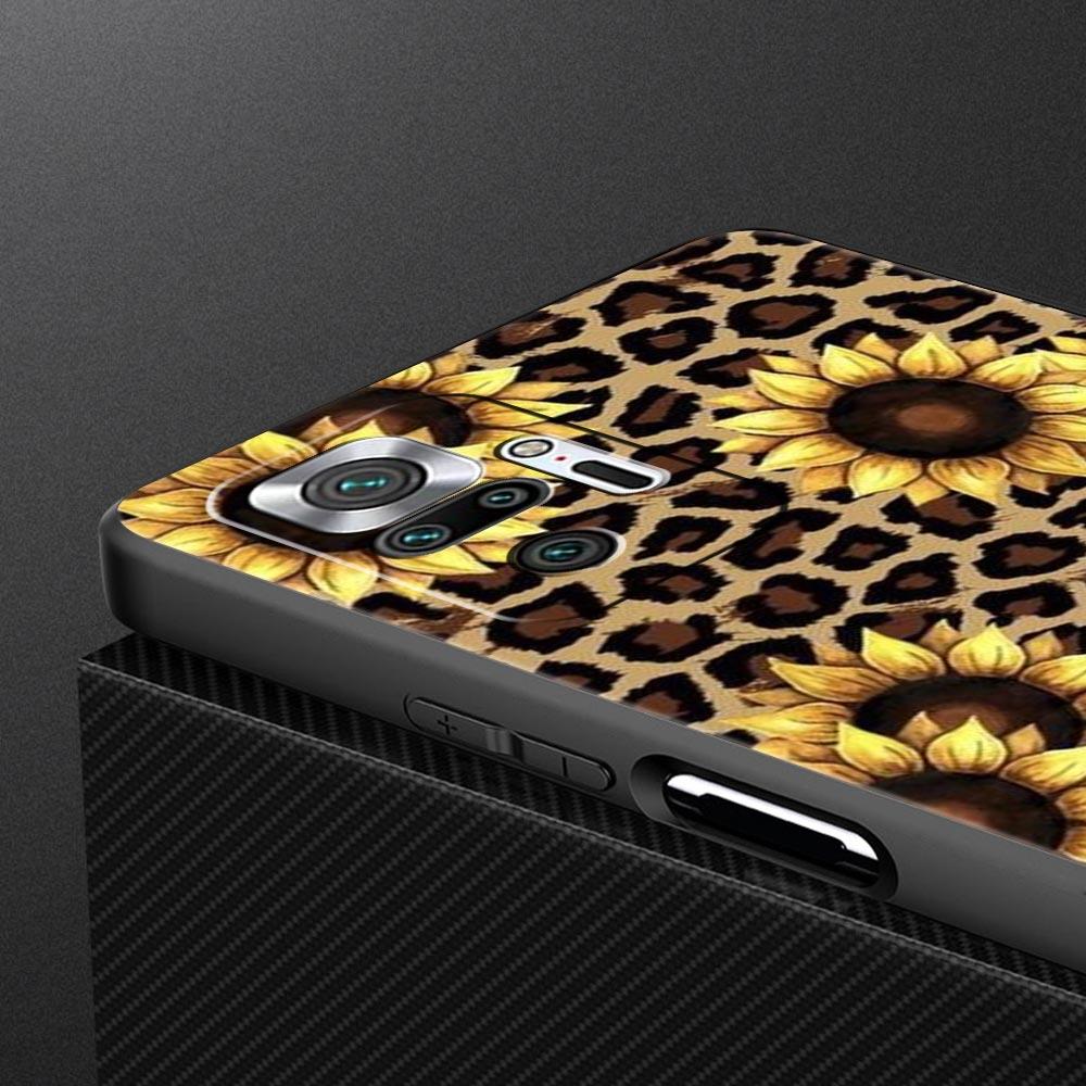 For Redmi 10C Cases Tiger Leopard Print flower Phone Case For Xiaomi Redmi Note 12 11 9S 9 8 10 Pro Plus 7 9T 8T 9C 9A 8A Cover