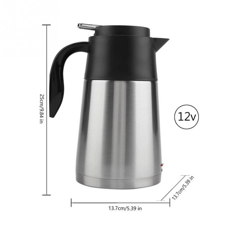 PLUG IN 12v CAR WHITE KETTLE WATER HEATER BOILER TEA COFFEE MAKER LORRY