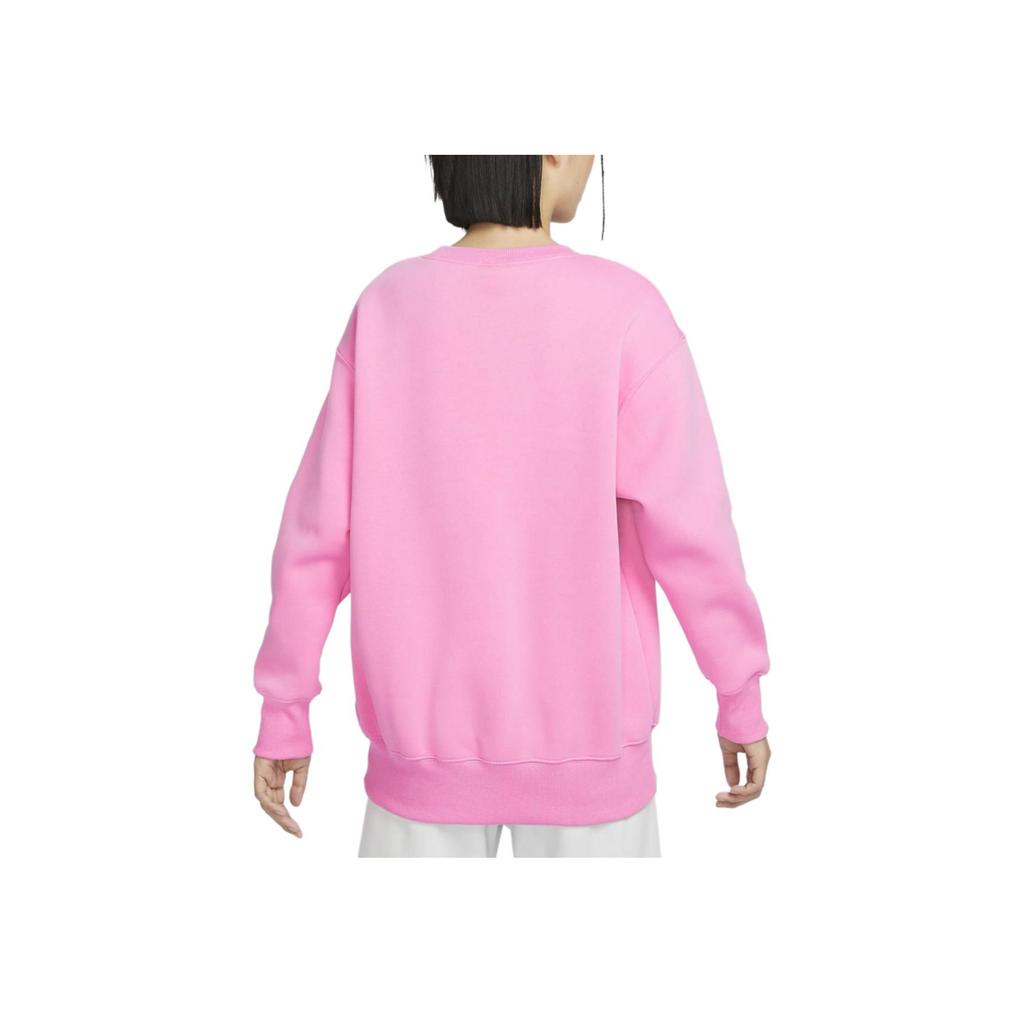 Nike Sportswear Phoenix Fleece Solid Color Crewneck Pullover Sweatshirt Women Sweatshirt Playful-Pink DQ5734-675