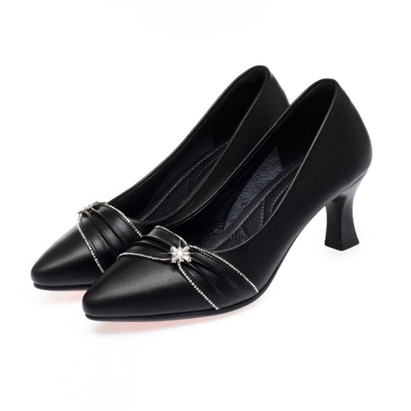 2025 New Women's High Heels Women's Shoes Korean Version Pointed Toe Shallow Mouth Women's Stiletto Shoes
