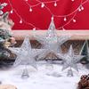 Glitter Christmas Tree Topper Star Sliver Gold Xmas Tree Ornaments Top Decor Christmas New Year Navidad Noel Natal Decor 2026 7