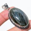 Labradorite Gemstone Handmade 925 Sterling Silver Jewelry Pendant 2.36" I3B72