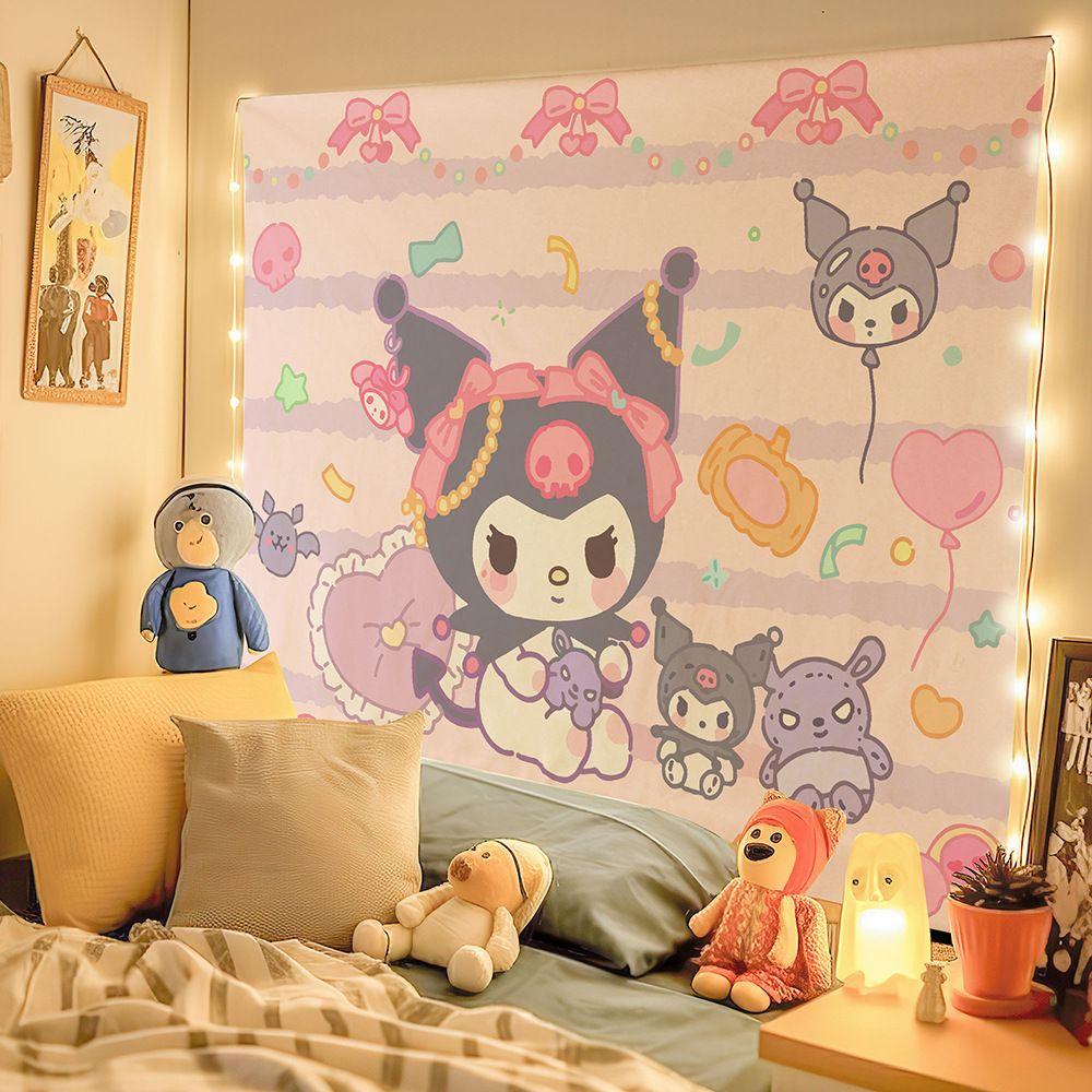 Sanrio Tapestry and My Melody 75x100 чёрный