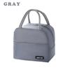 New Solid Color Twill Bento Bag Portable Thermal Bag Thickened Student Lunch Box Bag Bento Bag Meal Bag