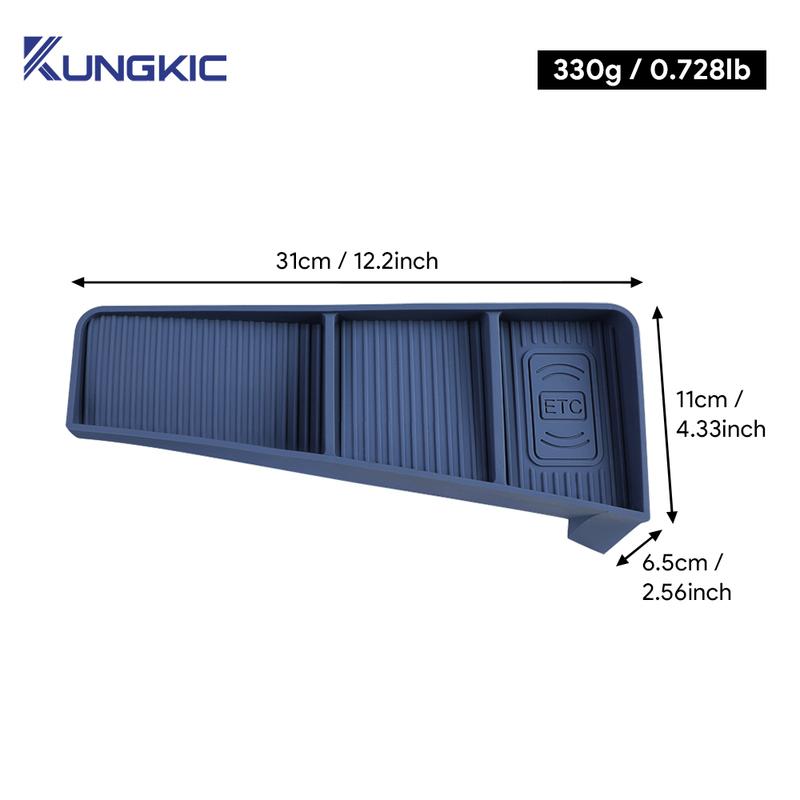 For BMW 5 Series G60 2024 2025 Silicone Car Central Control Navigation Screen Rear Storage Box Mobile Phone Tray Interior