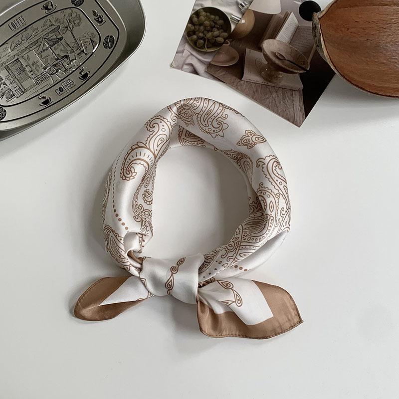 

Silk scarf neck 70 square scarf scarf new retro cashew flower headscarf summer women pastoral neck thin scarf shawl