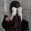 Sweet Big Bow Hair Clips Yarn Hair Duckbill Clip Spring Bow Knot Hairpin Girls