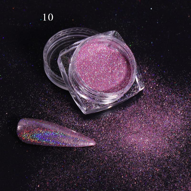 Laser Mirror Nail Glitter Powder Metal Dust Nails UV Gel Polish Pigment Gold Silver Nail Art Decorations Accessories