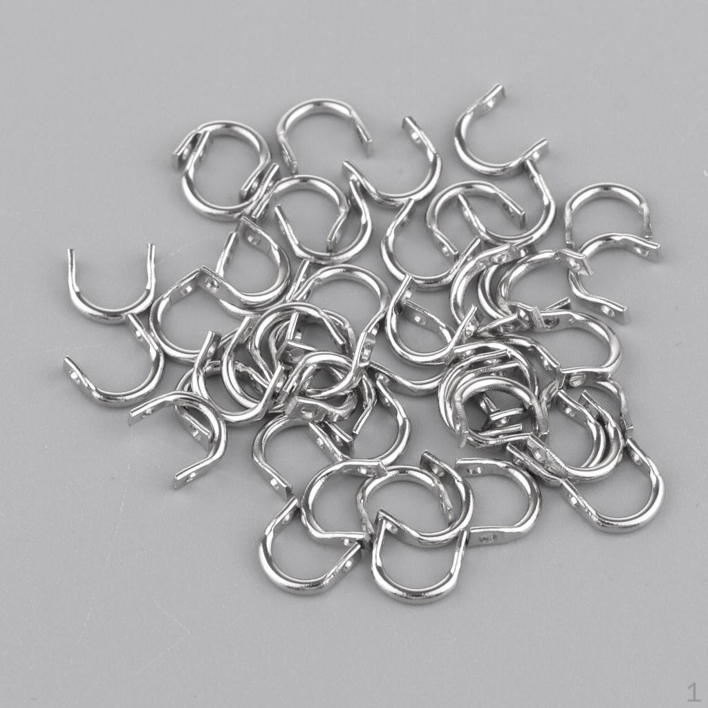 

50 шт. Стальные нербейты DIY для рыболовной приманки Clevis - L S