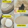 Winter Mao Mao shoes genuine leather women's shoes thick sole inner height increase Doudou shoes non-slip warm snow boots sweet in winter