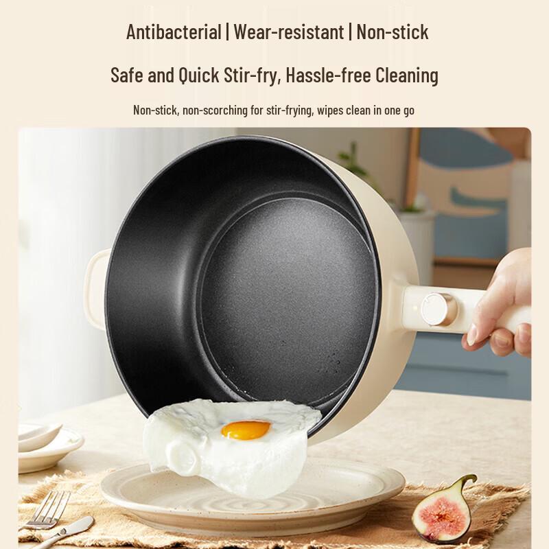 Bear 4.5L Multi-function Electric Wok & Hot Pot CN plug (adapter included)