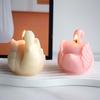 3D White Swan Silicone Candle Mold DIY Animal Bird Soap Resin Plaster Making Chocolate Cake Baking Supplies Wedding Decoration
