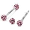 Newest Women Rhinestone Tongue Nose Nipple Ring Stud Earrings Body Piercing Jewelry
