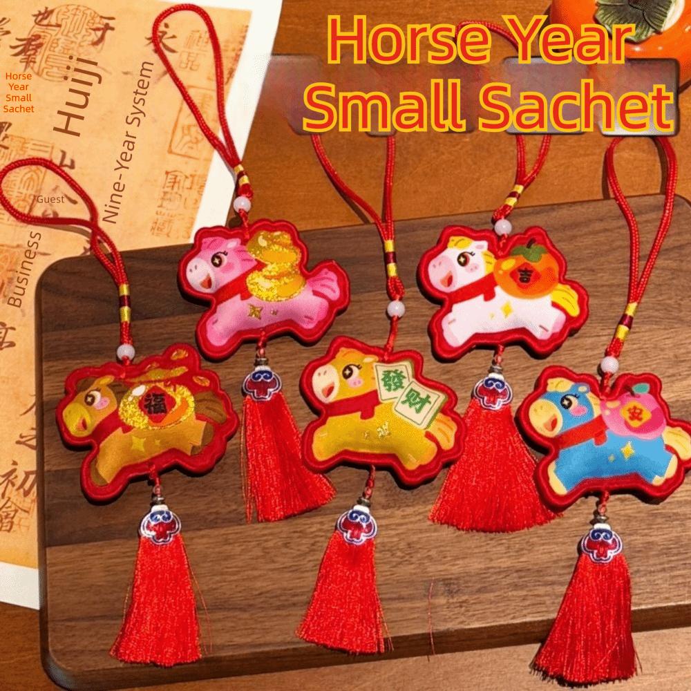 Chinese Style Pony Pendant Zodiac Mascot Horse Hanging Decoration National Wind Style