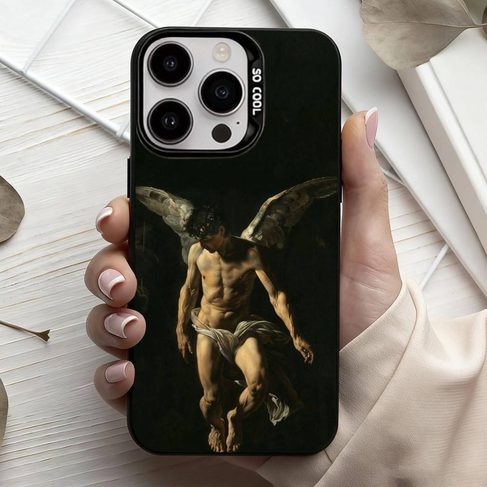 C-Caravaggio-O P-Painting-G  Phone Case For iPhone17,16,15,14,13,12,11 Plus,Pro Max Black Candy Silver Plated Cover