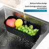 Stainless Steel Sink Asphalt Basket Dishwasher Water Pool Hanging Garbage Filter Rack Filter Storage Rack