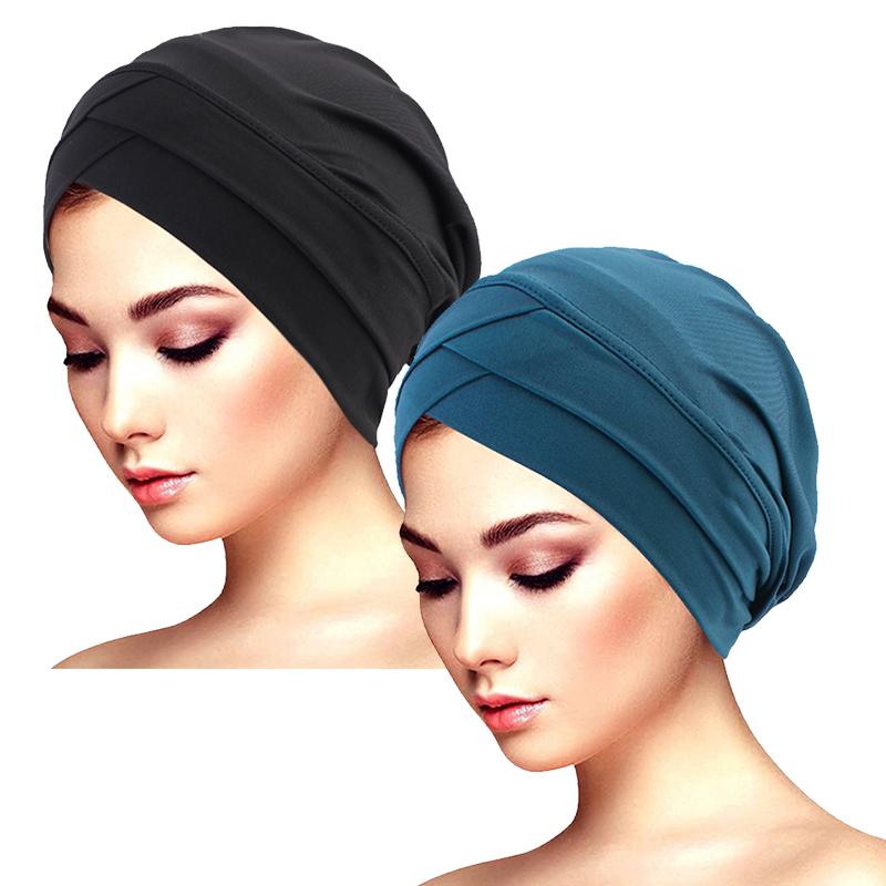 New Women cross muslim hijab inner hat Islamic UnderScarf Arab Wrap Chemo Bandana Muslim Scarf Hijab Bonnet Cap Indian Hat