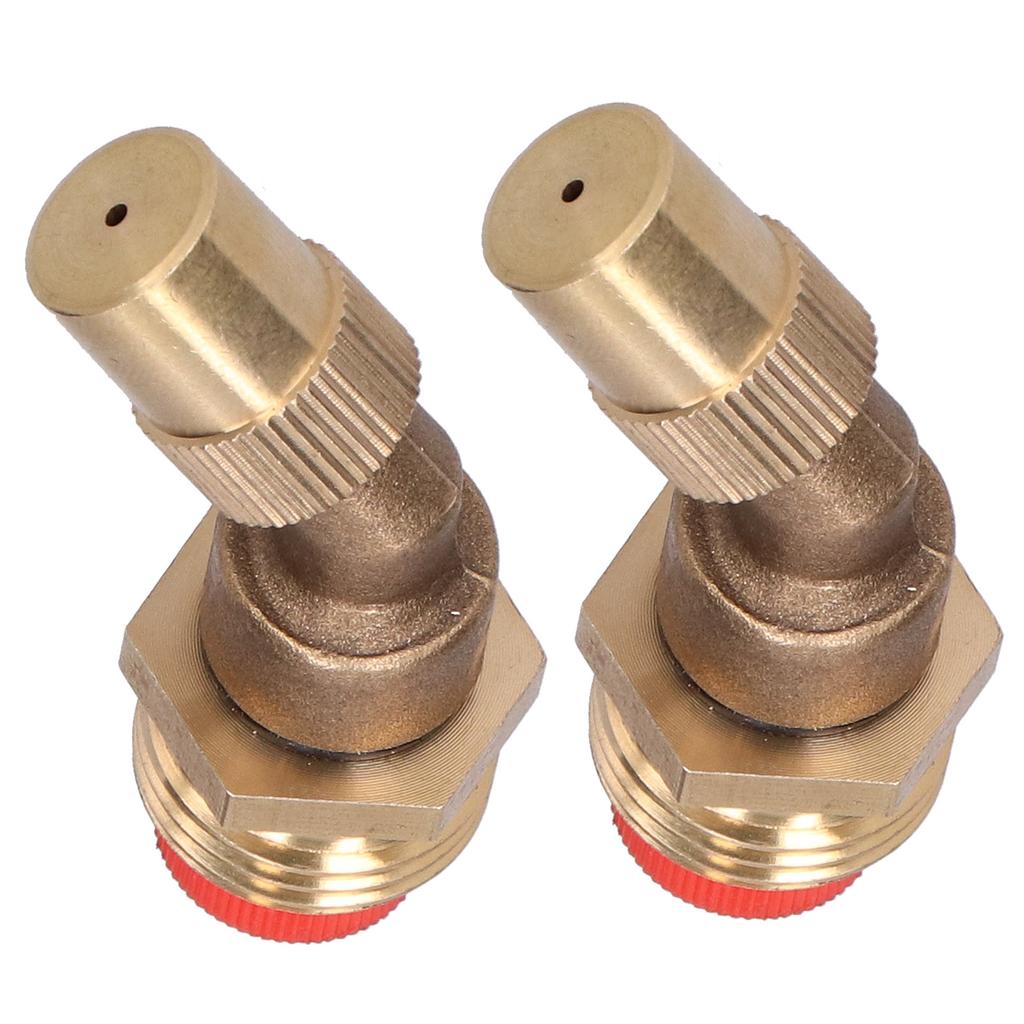 2 Stück Verstellbarer Zerstäubungs-Winkel-Sprüher mit Filter G1/2 Außengewinde Bewässerungsdüse