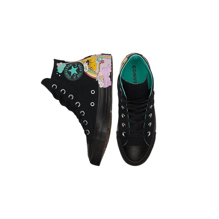 Converse Chuck Taylor All Star High Top Canvas Sneakers Unisex Sneakers Schwarz Pink 171271C