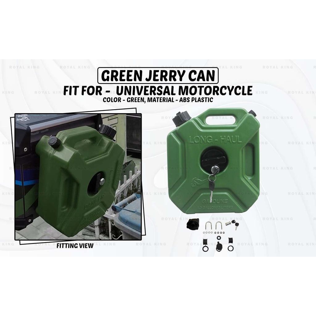 Green Jerry Can Fit "For Universal Motorcycles"