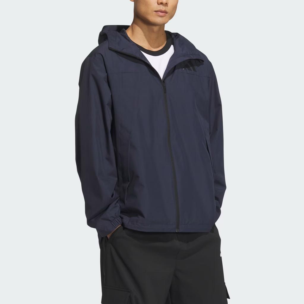 Adidas Value Range Woven Hooded Fashion Zip Long Sleeve Jacket Men Jacket KA9310