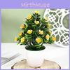 Hibiscus Flower Artificial 25pcs Round Small Potted Plants For Living Room Decor And Photography Props