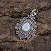 Milky Opal Handmade Latest Design Jewelry Silver Pendant, 925 Solid Sterling Silver Jewelry Gemstone Everyday Pendant, Gift For Mother