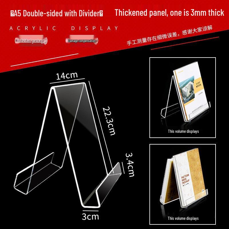 Transparent Acrylic Book Stand and Display Holder