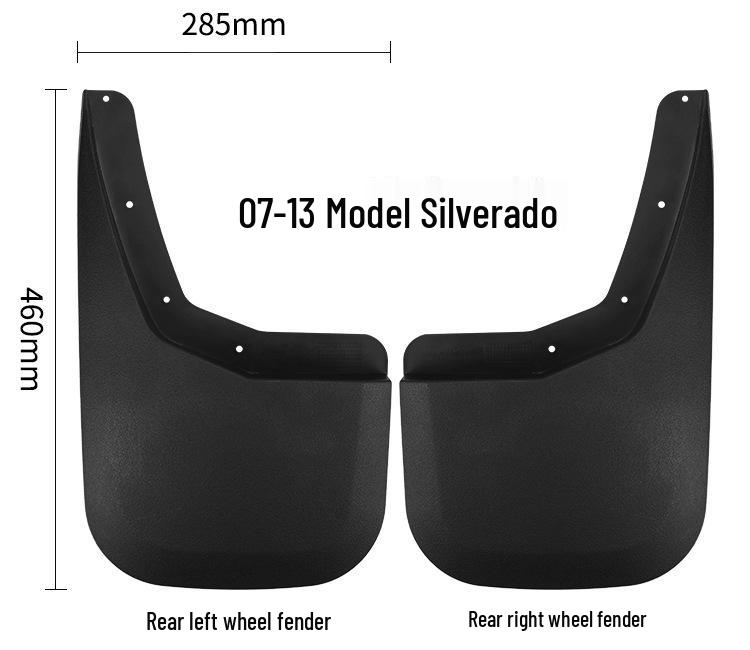 Leather Mud Flaps for 2007-2013 Chevrolet Silverado
