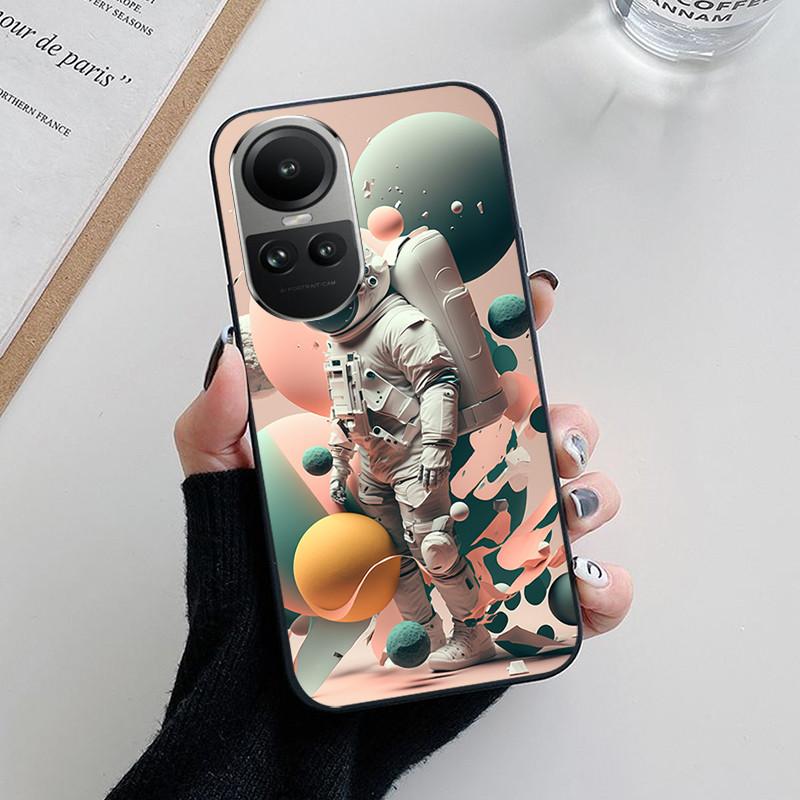 For OPPO Reno 10 5G Case CPH2531 Fashion Soft Silicone Back Cases for OPPO Reno10 Pro Plus CPH2521 Phone Cover etui Fundas Cute
