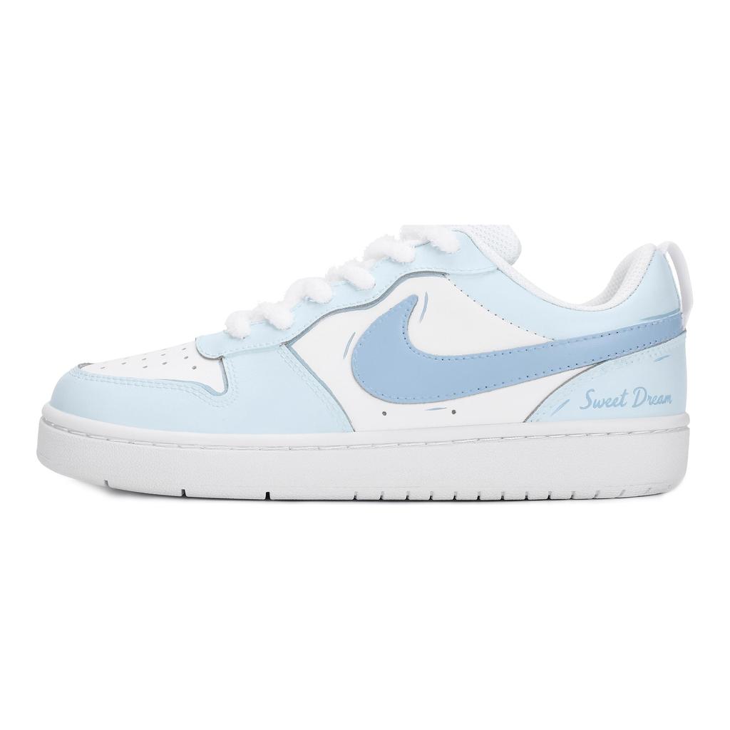 Nike Scarpe da Skateboard Court Borough 2 Donna Basse Blu BQ5448-100(Team18-)