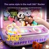 Non-Toxic Diy Purple Automatic Doll Machine Kids Coin Operated Play Game Mini Claw Catch Toys Crane Machines Music Doll For Christmas Gift