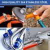 Adjustable Stainless Steel Screw Band Hose Clamps Car Fuel Tube Pipe Clamp Worm Gear Plier Tools Faucet Water Pipes Fasteners