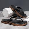 Trendy flip-flops men's new fashion non-slip outdoor wear slippers deodorant wear-resistant durable sandals medium green men's drag